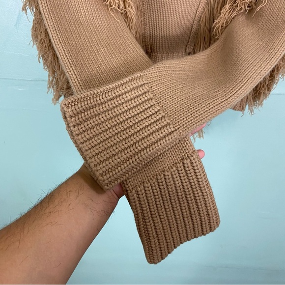 Johanna Ortiz Camel Elegancia Natural Sweater Brown Fringe Medium Read Descrip. - Picture 10 of 16